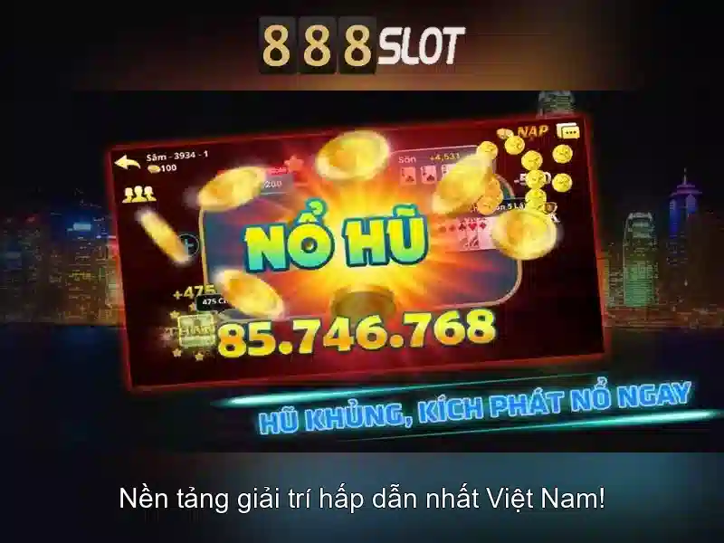 888slot: Sòng chơi slot trực tuyến phổ biến
